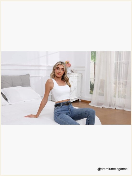 3 Pack Faux Leather Waist Belt Set with Gold Buckle, Adjustable main image 4